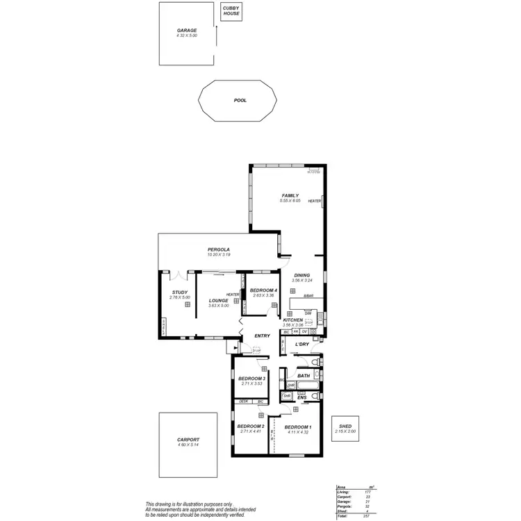 Floorplan of Homely house listing, 42 Hillside Avenue, Highbury SA 5089