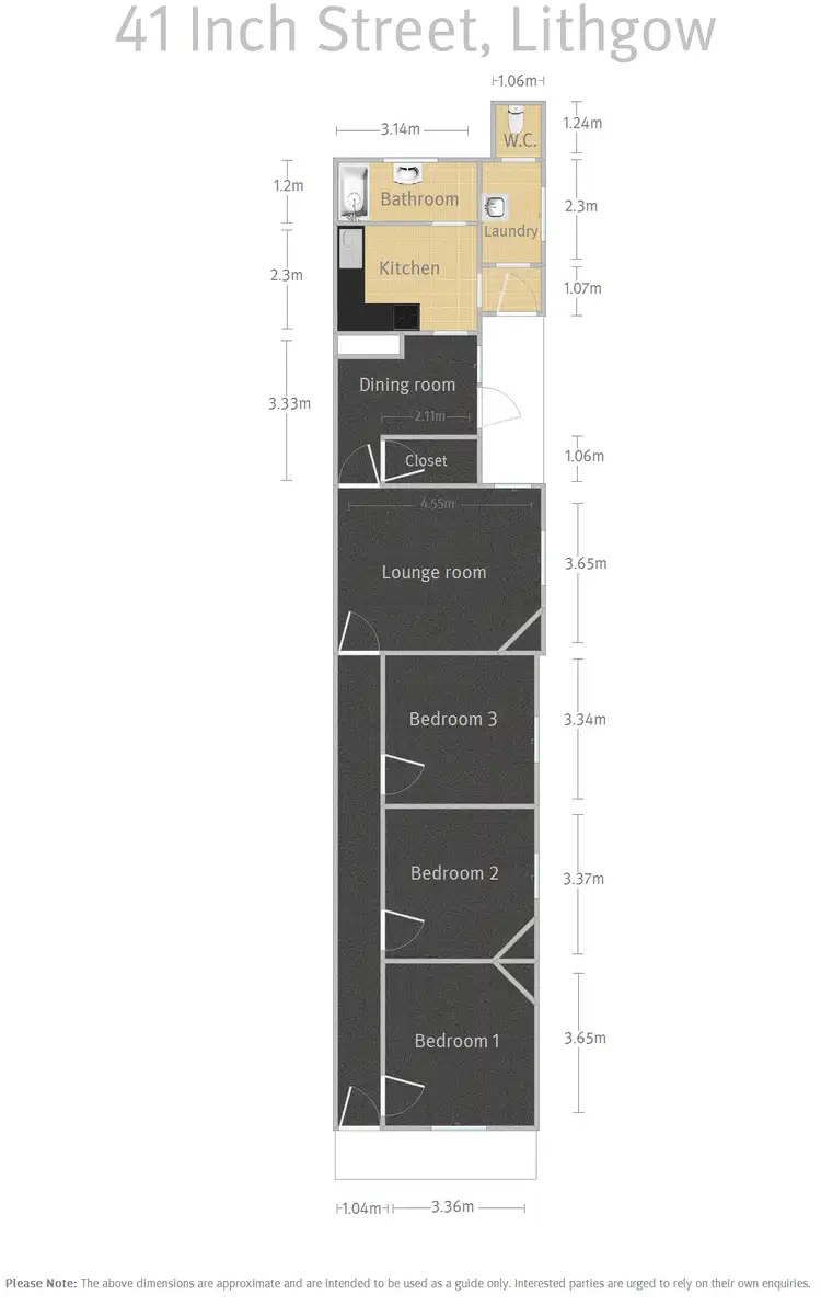 Floorplan of Homely house listing, 41 Inch Street, Lithgow NSW 2790