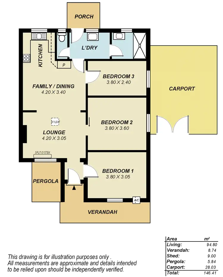 Floorplan of Homely house listing, 92 Dauntsey Road, Elizabeth North SA 5113