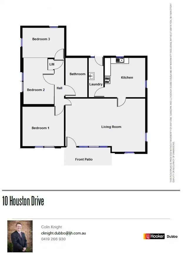 Floorplan of Homely house listing, 10 Houston Drive, Dubbo NSW 2830
