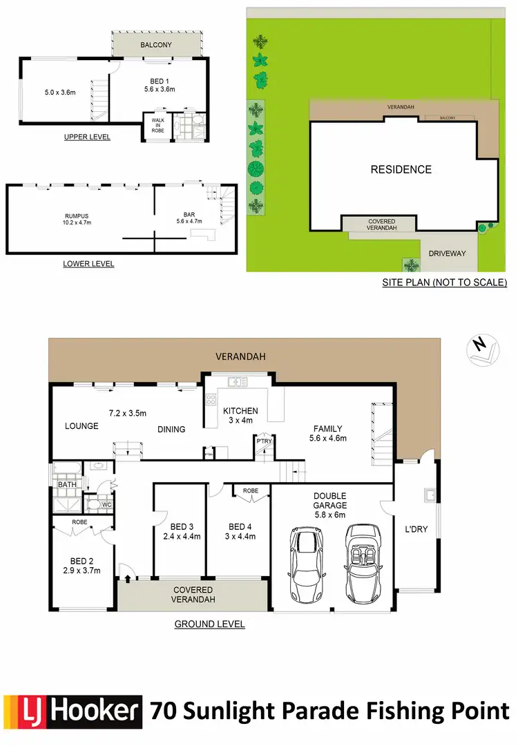 Floorplan of Homely house listing, 70 Sunlight Parade, Fishing Point NSW 2283
