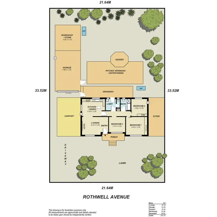 Floorplan of Homely house listing, 42 Rothwell Avenue, Ingle Farm SA 5098