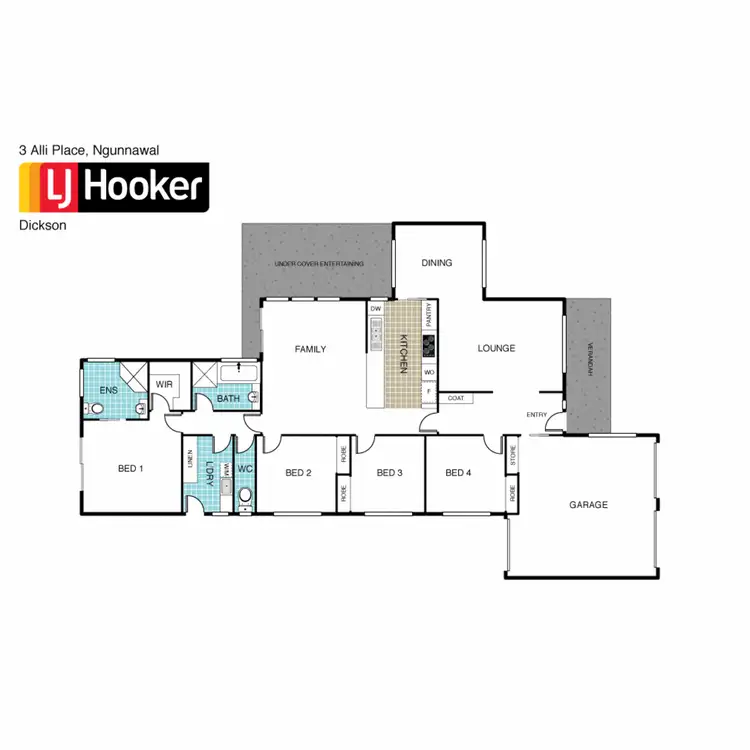 Floorplan of Homely house listing, 3 Alli Place, Ngunnawal ACT 2913