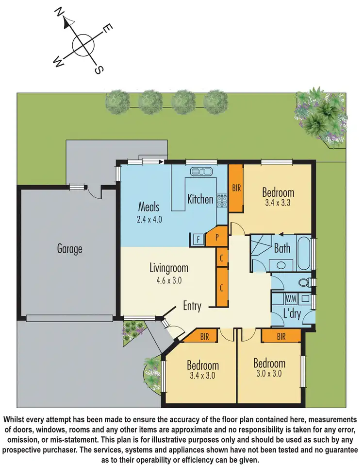 Floorplan of Homely unit listing, 2/28 Louis Street, Doveton VIC 3177