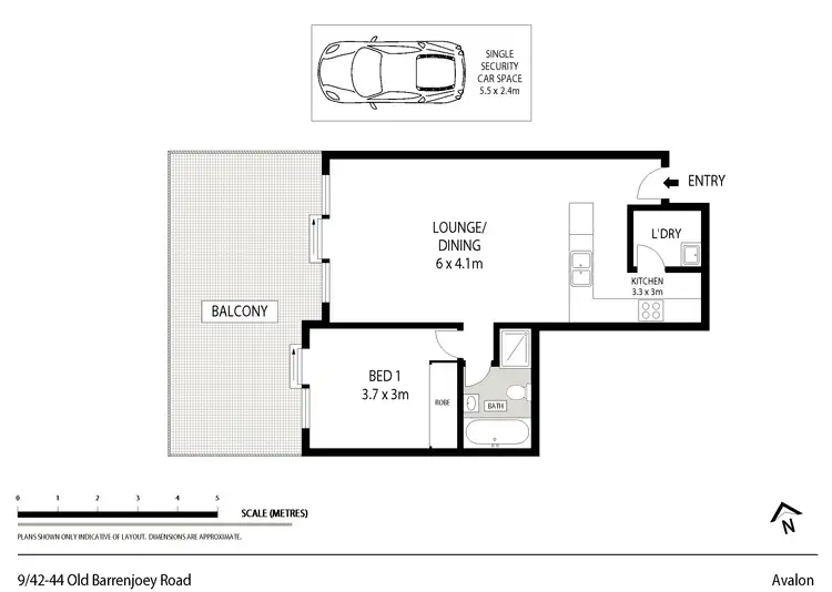 Floorplan of Homely unit listing, 9/42-44 Old Barrenjoey Road, Avalon Beach NSW 2107