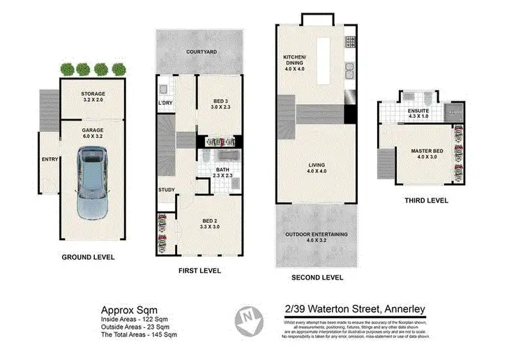 Floorplan of Homely townhouse listing, 2/39 Waterton Street, Annerley QLD 4103