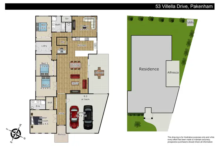 Floorplan of Homely house listing, 53 Villella Drive, Pakenham VIC 3810