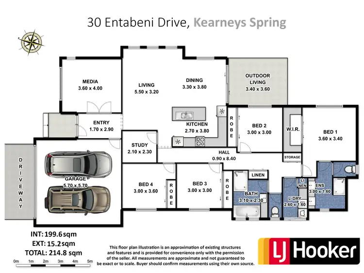 Floorplan of Homely house listing, 30 Entabeni Drive, Kearneys Spring QLD 4350