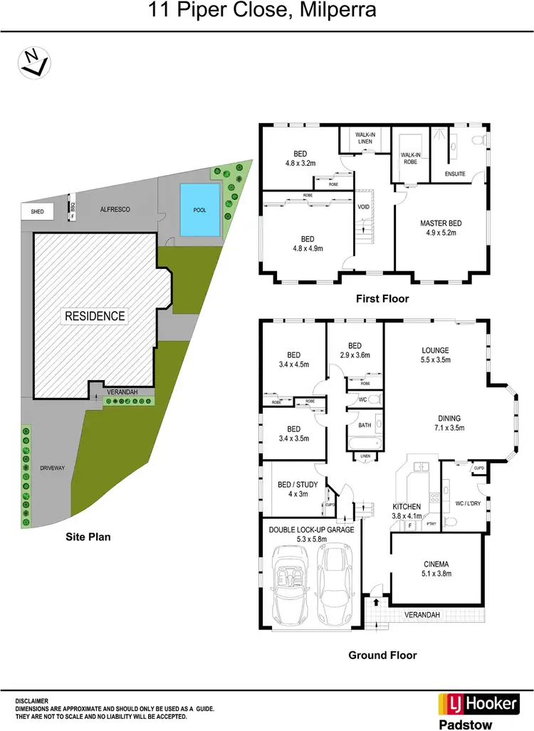 Floorplan of Homely house listing, 11 Piper Close, Milperra NSW 2214