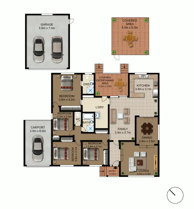 Floorplan of Homely house listing, 34 Darby Street, Kaleen ACT 2617