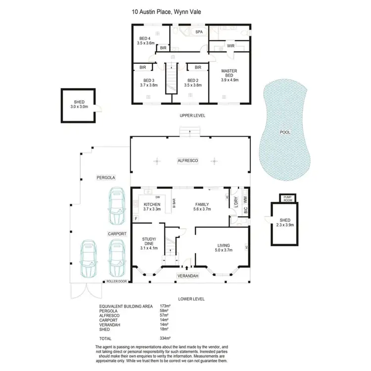 Floorplan of Homely house listing, 10 Austin Place, Wynn Vale SA 5127