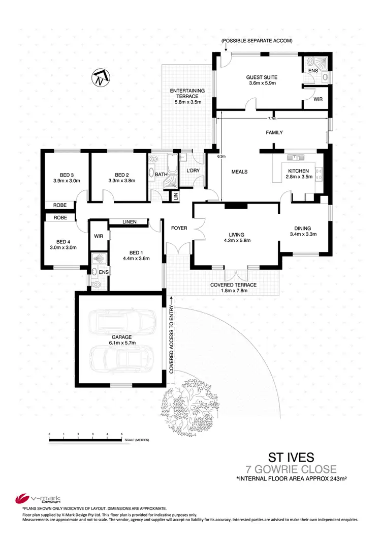 Floorplan of Homely house listing, 7 Gowrie Close, St Ives NSW 2075
