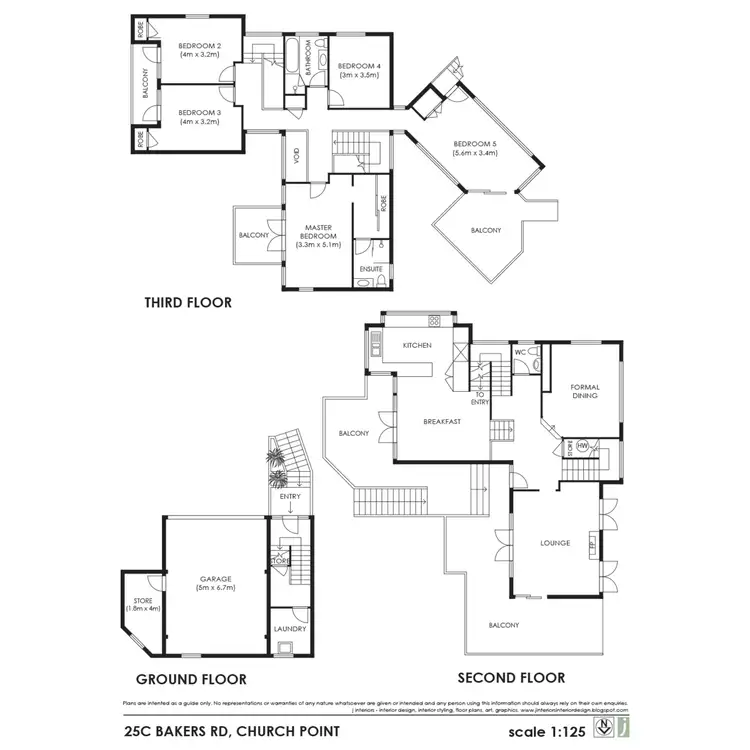 Floorplan of Homely house listing, 25c Bakers Road, Church Point NSW 2105