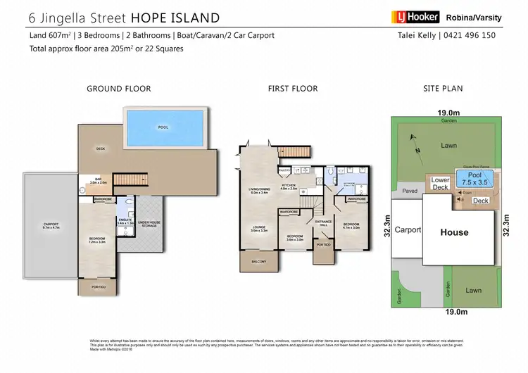 Floorplan of Homely house listing, 6 Jingella Street, Hope Island QLD 4212