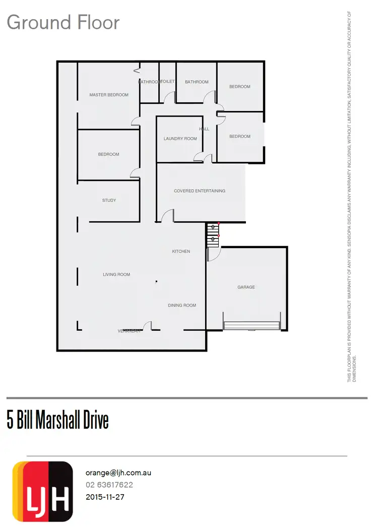 Floorplan of Homely house listing, 5 Bill Marshall Drive, Orange NSW 2800