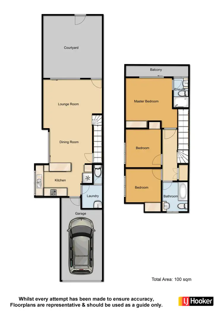 Floorplan of Homely townhouse listing, 1/48 Halcomb Street, Zillmere QLD 4034
