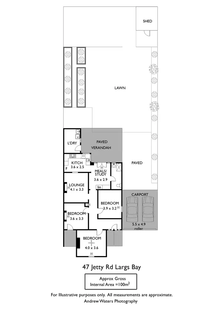 Floorplan of Homely house listing, 47 Jetty Road, Largs Bay SA 5016