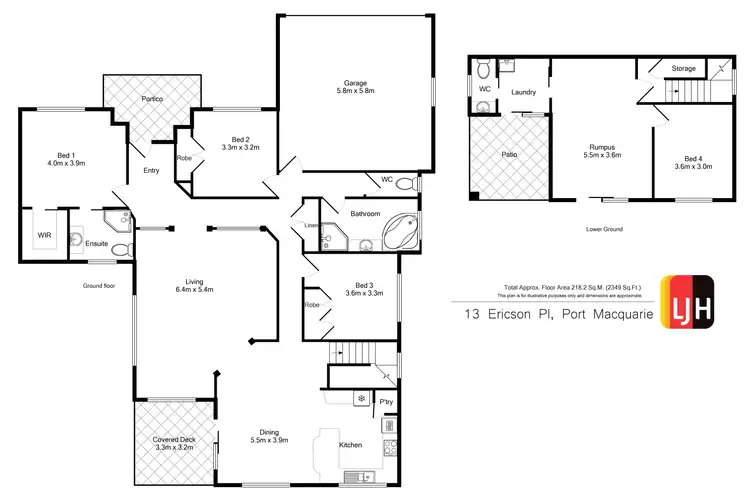 Floorplan of Homely house listing, 13 Ericson Place, Port Macquarie NSW 2444