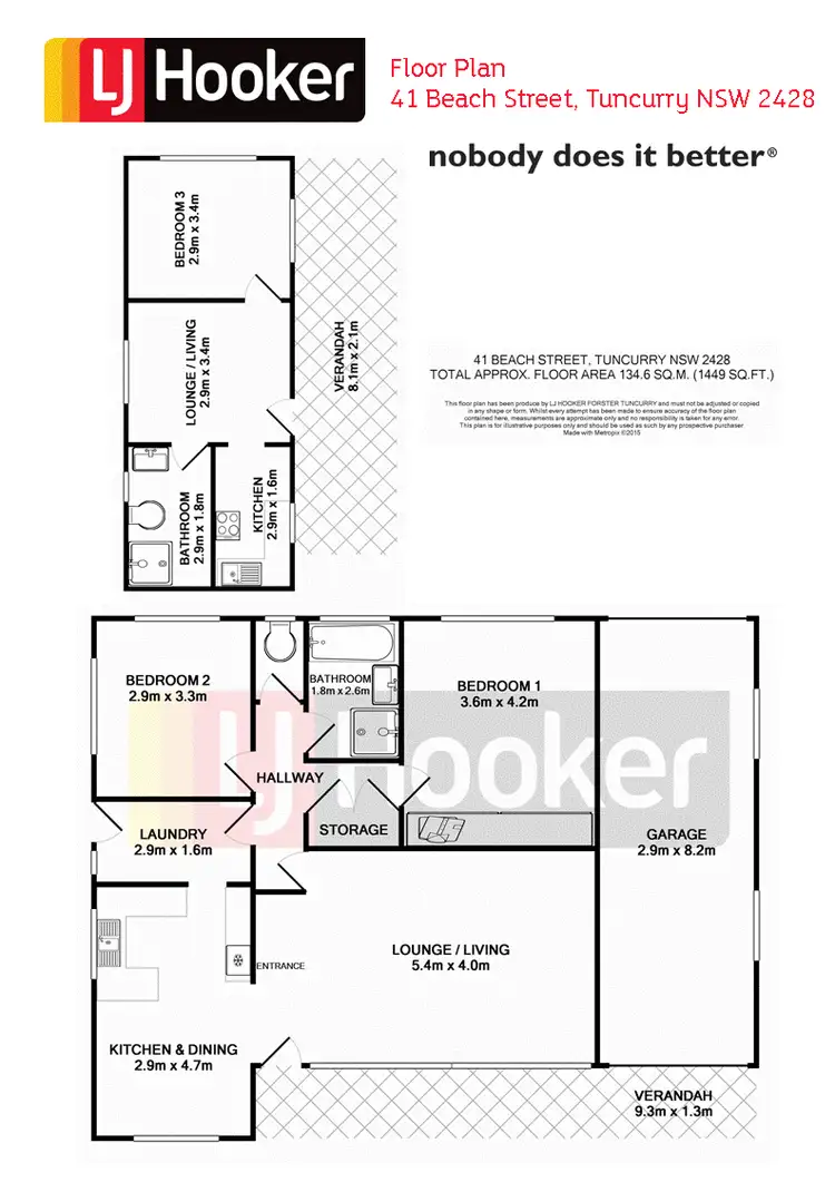 Floorplan of Homely house listing, 41 Beach Street, Tuncurry NSW 2428