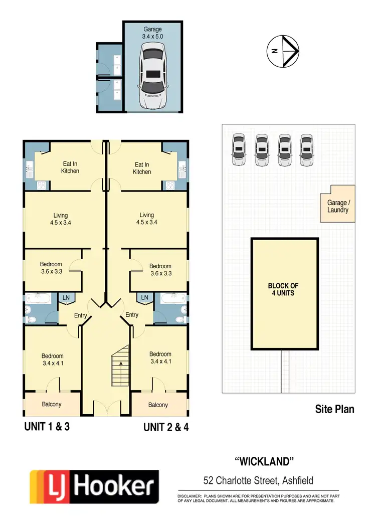 Floorplan of Homely block of units listing, 1-4/52 Charlotte Street, Ashfield NSW 2131