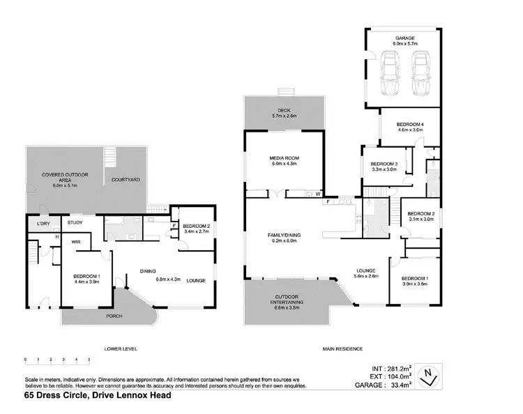 Floorplan of Homely house listing, 65 Dress Circle Drive, Lennox Head NSW 2478