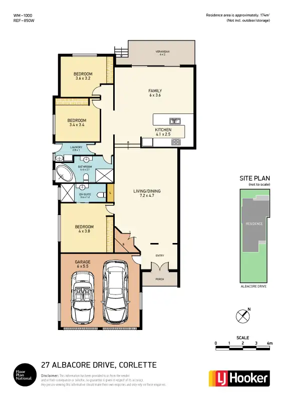Floorplan of Homely semi-detached listing, 27 Albacore Drive, Corlette NSW 2315