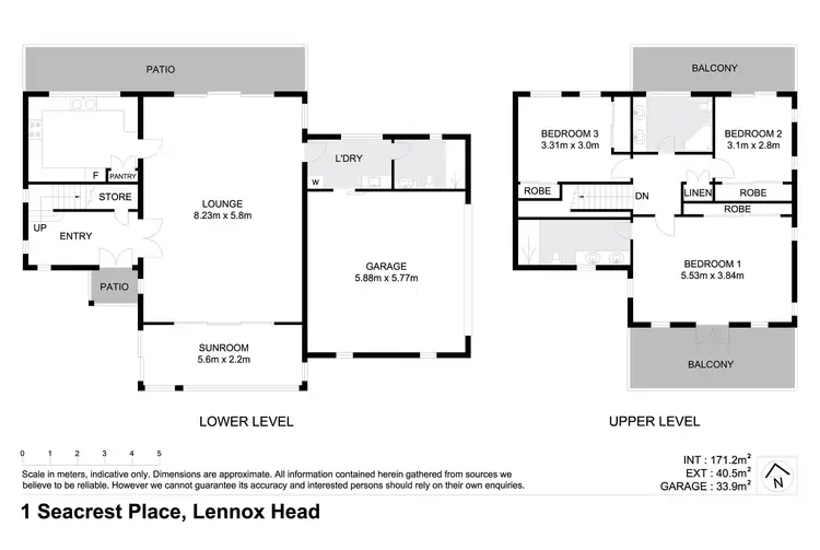 Floorplan of Homely semi-detached listing, 2/1 Seacrest Place, Lennox Head NSW 2478