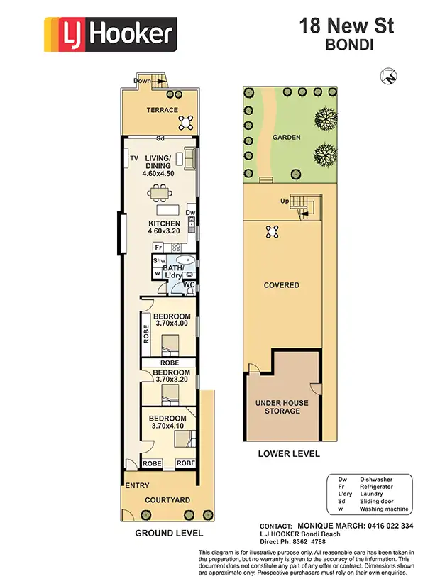 Floorplan of Homely semi-detached listing, 18 New Street, Bondi NSW 2026