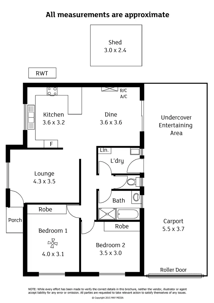 Floorplan of Homely unit listing, 1/4 Winifred Street, Cowandilla SA 5033