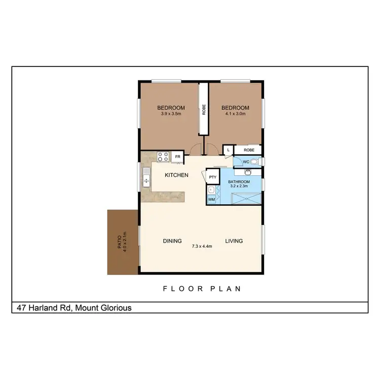 Floorplan of Homely house listing, 47 Harland Road, Mount Glorious QLD 4520