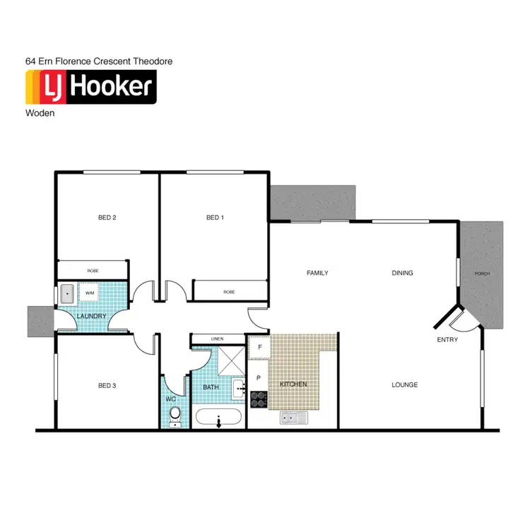 Floorplan of Homely house listing, 64 Ern Florence Crescent, Theodore ACT 2905