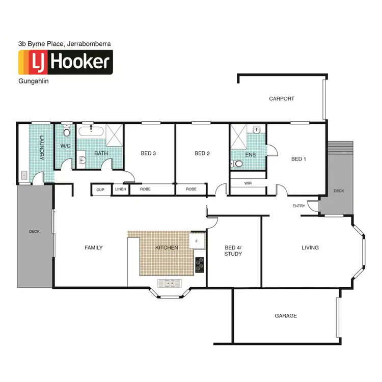 Floorplan of Homely house listing, 3B Byrne Place, Jerrabomberra NSW 2619