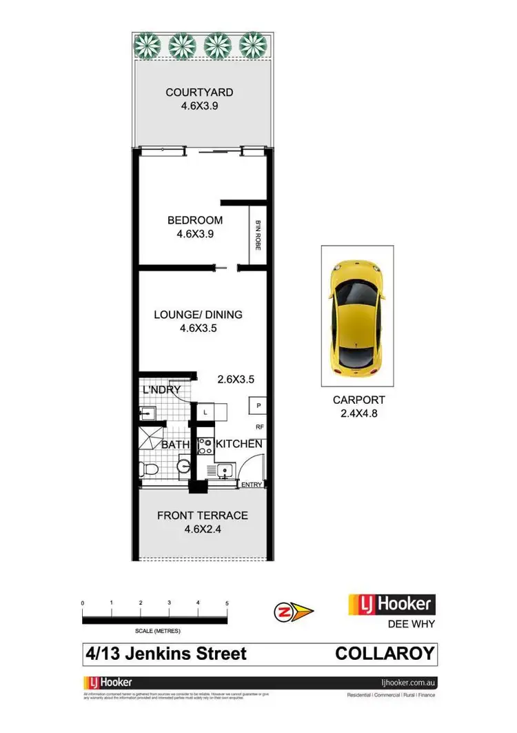 Floorplan of Homely unit listing, 4/13 Jenkins Street, Collaroy NSW 2097