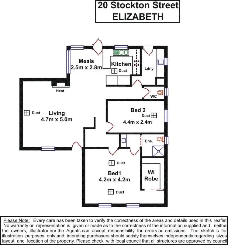 Floorplan of Homely house listing, 20 Stockton Street, Elizabeth SA 5112