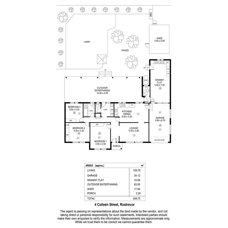 Floorplan of Homely house listing, 4 Colleen Street, Rostrevor SA 5073