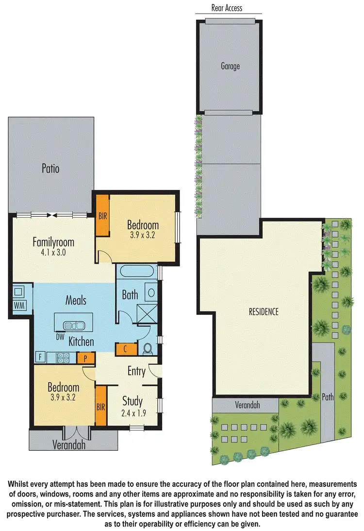 Floorplan of Homely villa listing, 58 Everitt Street, Dandenong VIC 3175
