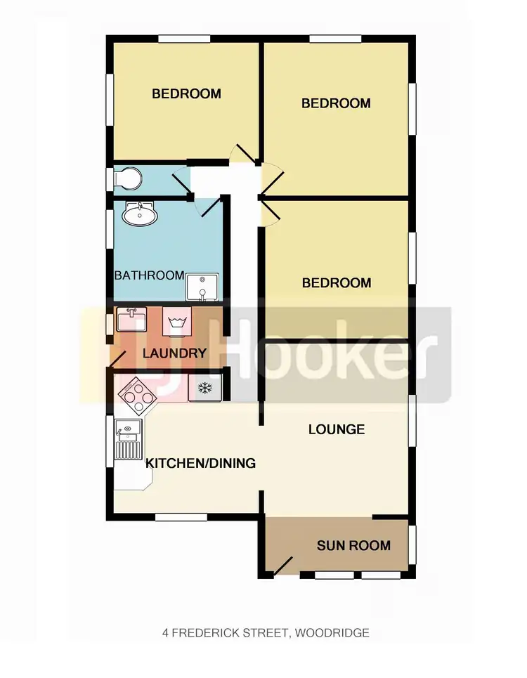 Floorplan of Homely house listing, 4 Frederick Street, Woodridge QLD 4114