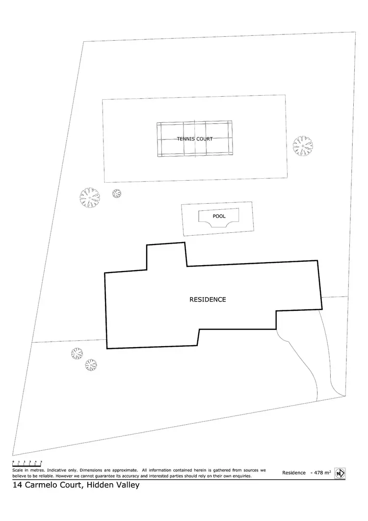 Floorplan of Homely house listing, 14 Carmelo Court, Hidden Valley VIC 3756