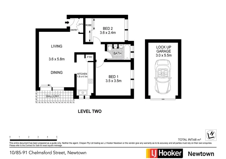 Floorplan of Homely apartment listing, 10/85-91 Chelmsford Street, Newtown NSW 2042