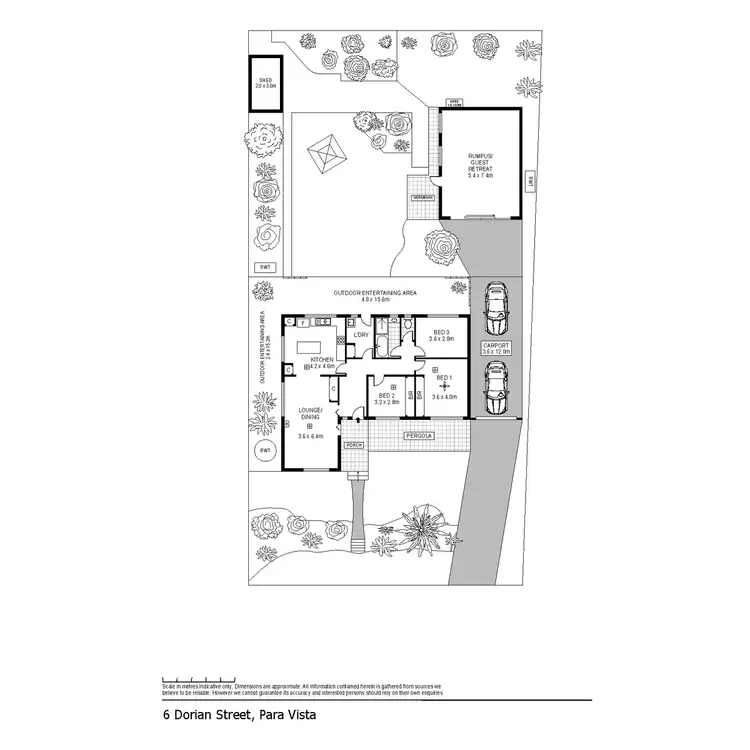 Floorplan of Homely house listing, 6 Dorian Street, Para Vista SA 5093