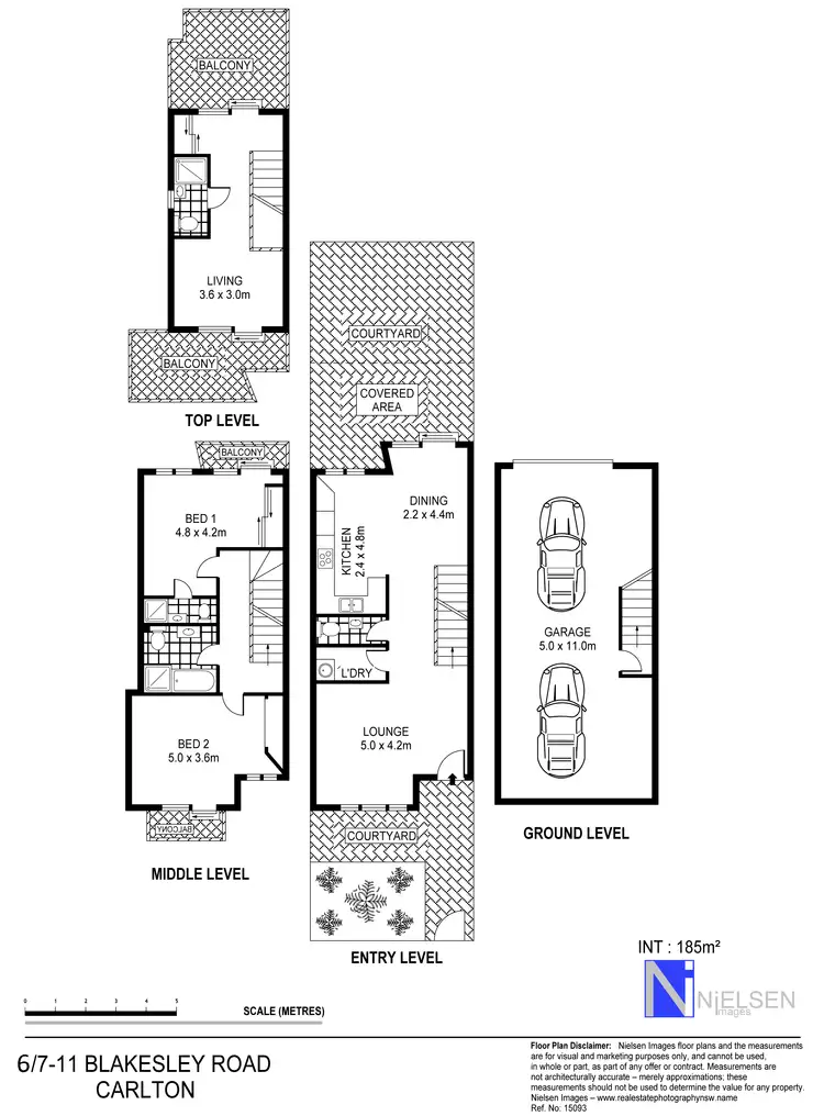 Floorplan of Homely townhouse listing, 6/7-11 Blakesley Road, Carlton NSW 2218