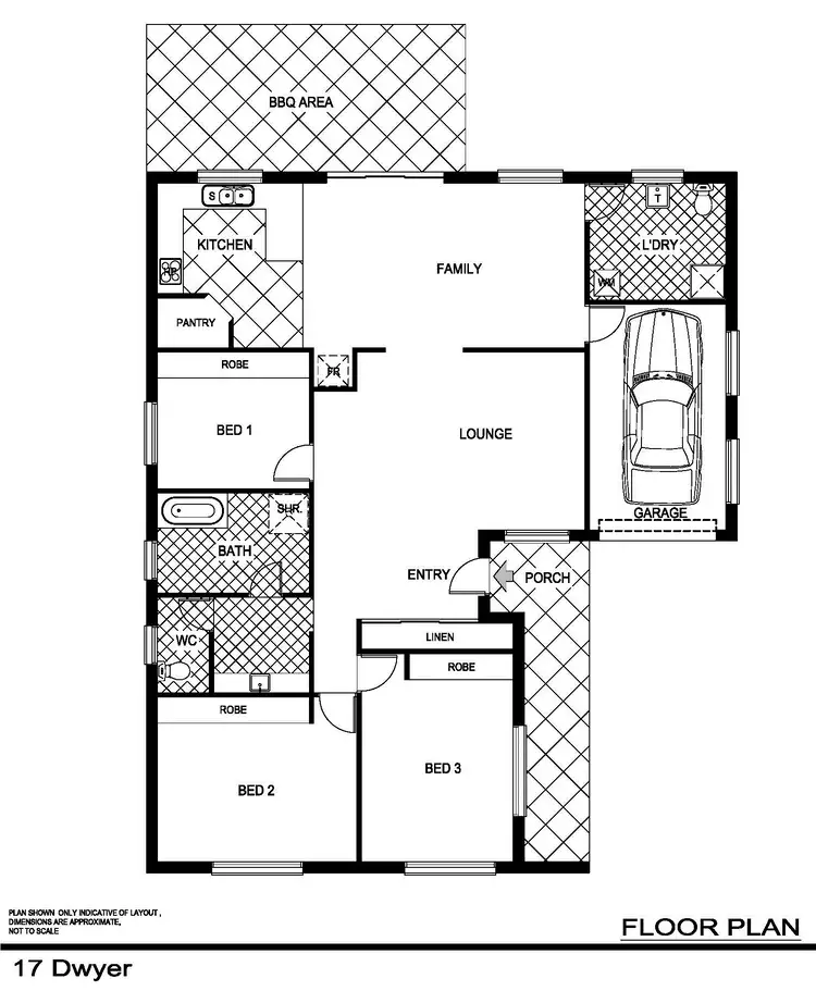 Floorplan of Homely house listing, 17 Dwyer Drive, Young NSW 2594