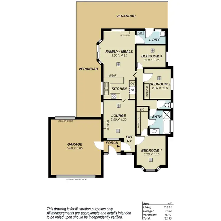 Floorplan of Homely house listing, 18 Crestview Place, Wynn Vale SA 5127