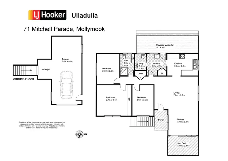 Floorplan of Homely house listing, 71 Mitchell Pde, Mollymook NSW 2539