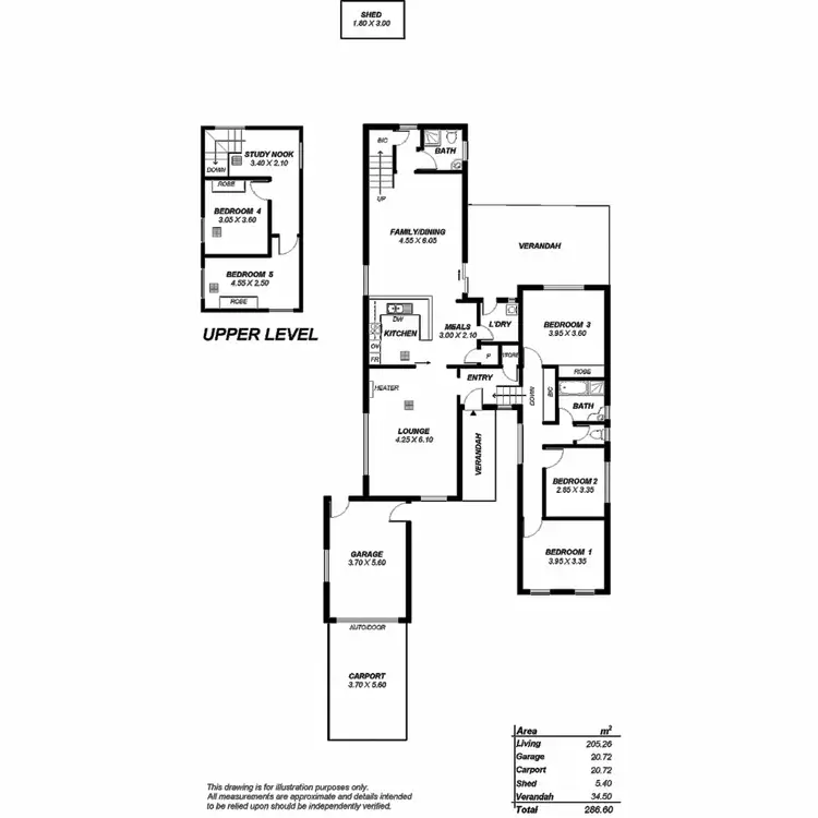 Floorplan of Homely house listing, 12 Radiata Road, Highbury SA 5089
