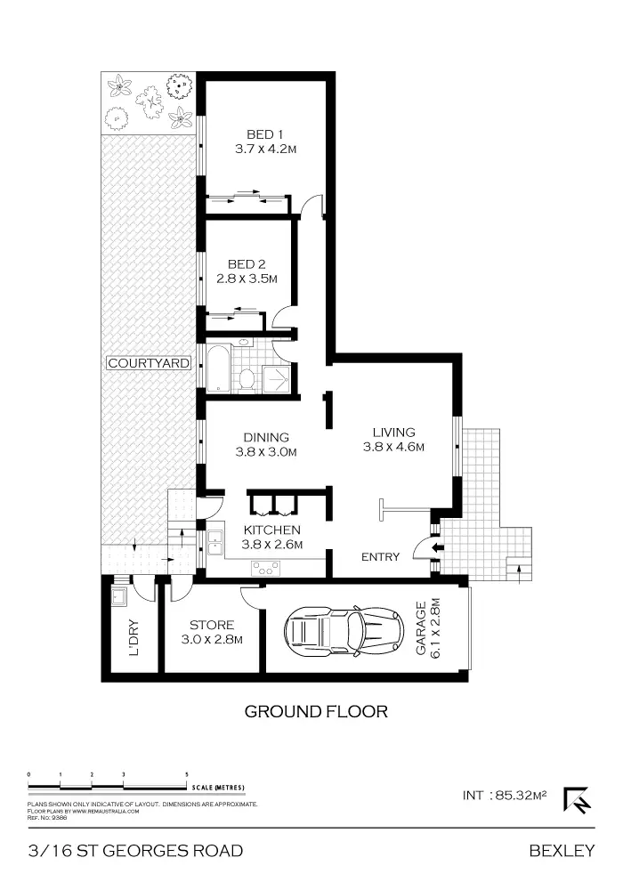 Floorplan of Homely villa listing, 3/16-18 St Georges Road, Bexley NSW 2207