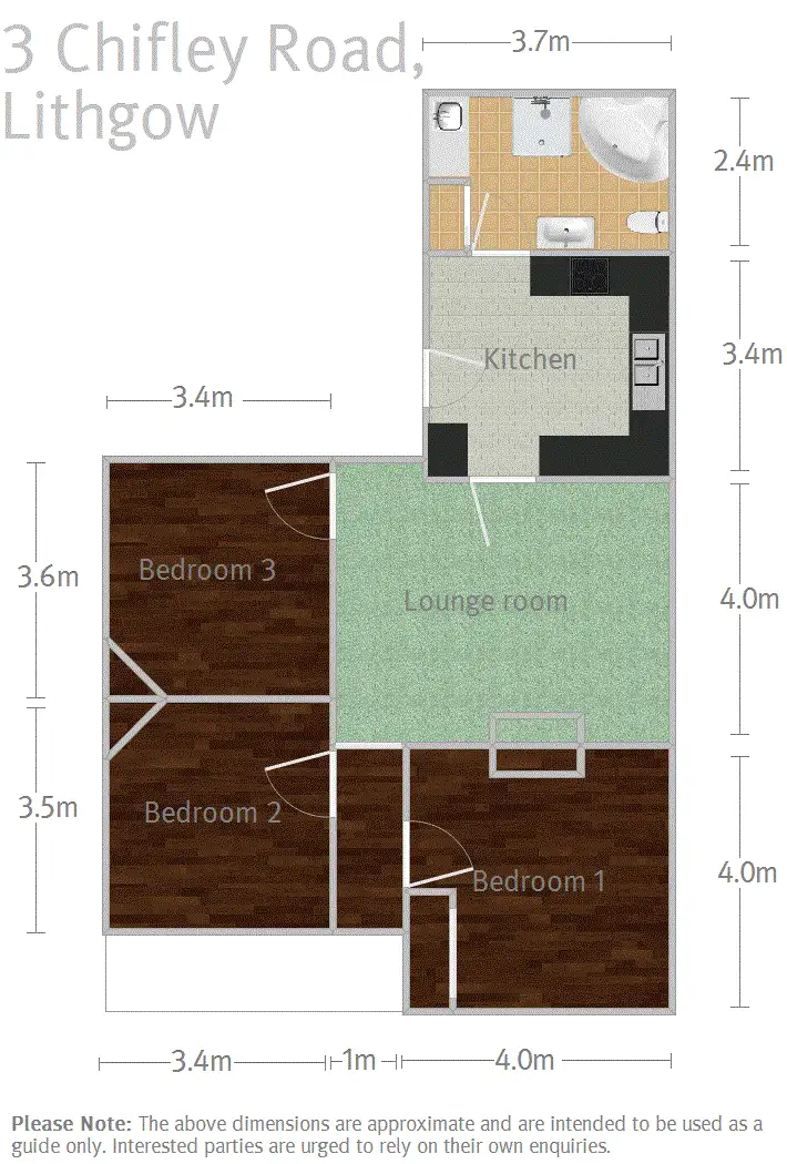 Floorplan of Homely house listing, 3 Chifley Road, Lithgow NSW 2790
