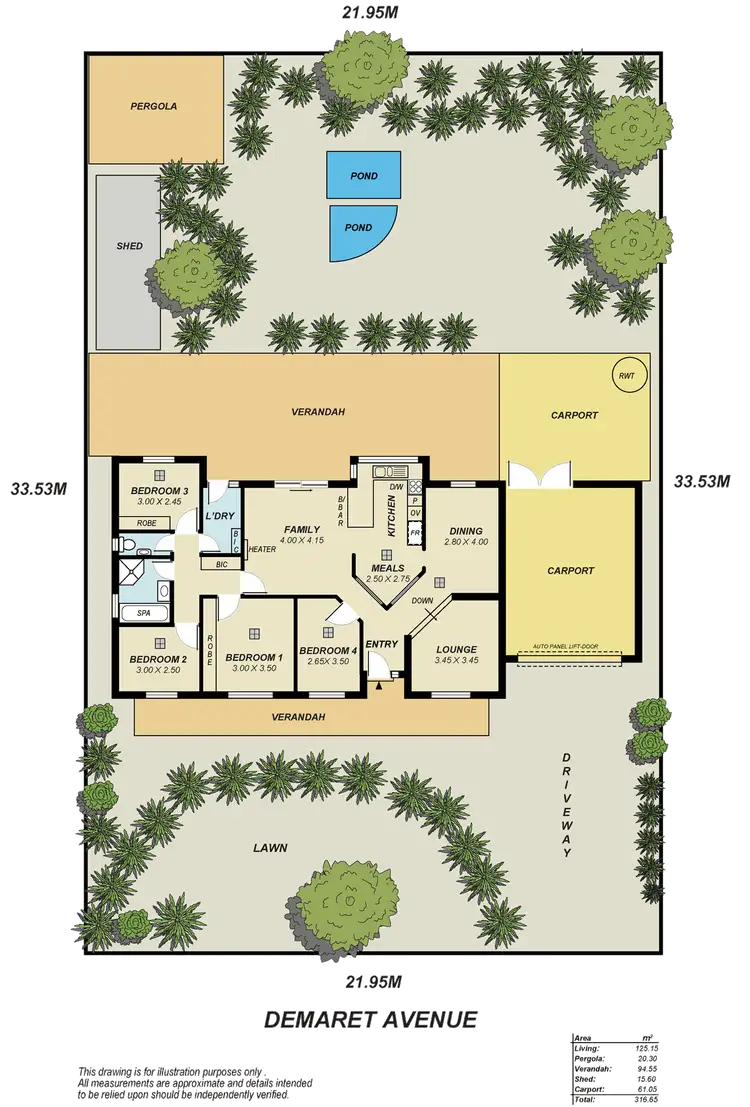 Floorplan of Homely house listing, 28 Demaret Avenue, Fairview Park SA 5126