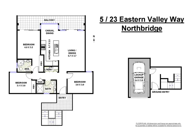 Floorplan of Homely apartment listing, 5/23 Eastern Valley Way, Northbridge NSW 2063
