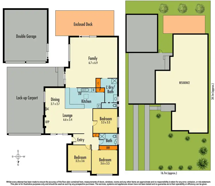 Floorplan of Homely house listing, 6 Cheam Street, Dandenong North VIC 3175